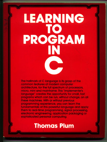 Learning To Program in C - 1983